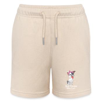 Beste Frenchie Mama aller Zeiten – Süße Französische Bulldogge Mama S - Stanley/Stella Teenager Bio-Joggingshorts MINI BOLTER - Natur - Vorne