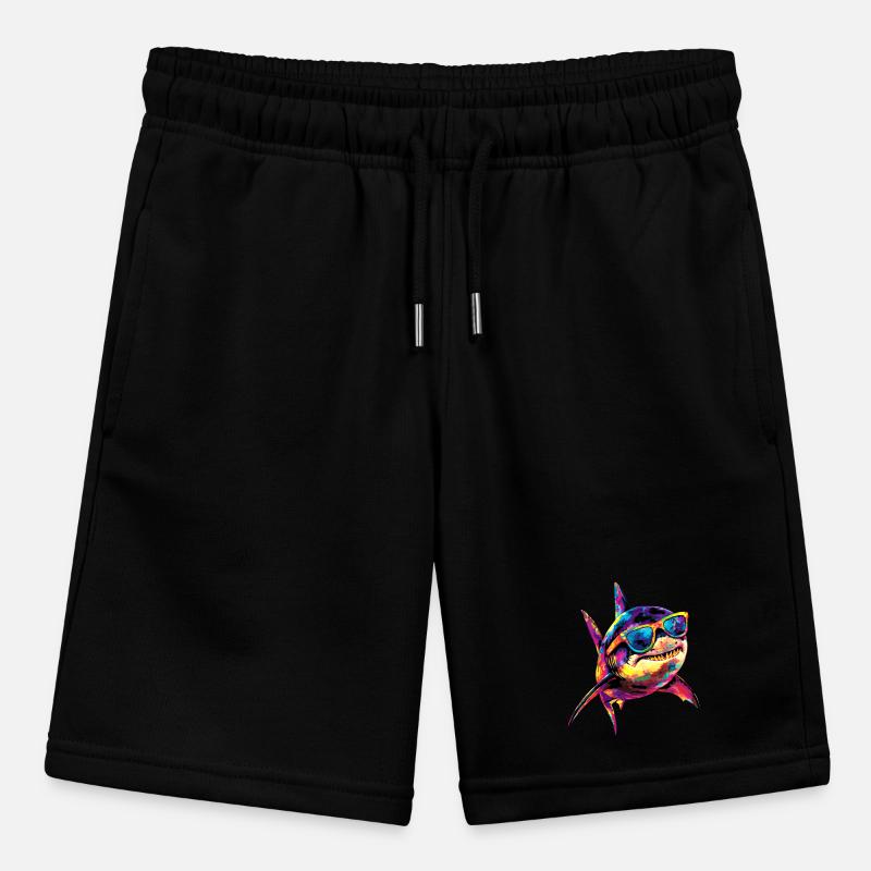 Shark Shark Tiger Shark Diver Cute Sharks Great White Shark Stanley/Stella MINI BOLTER Organic Teen Jogging Shorts