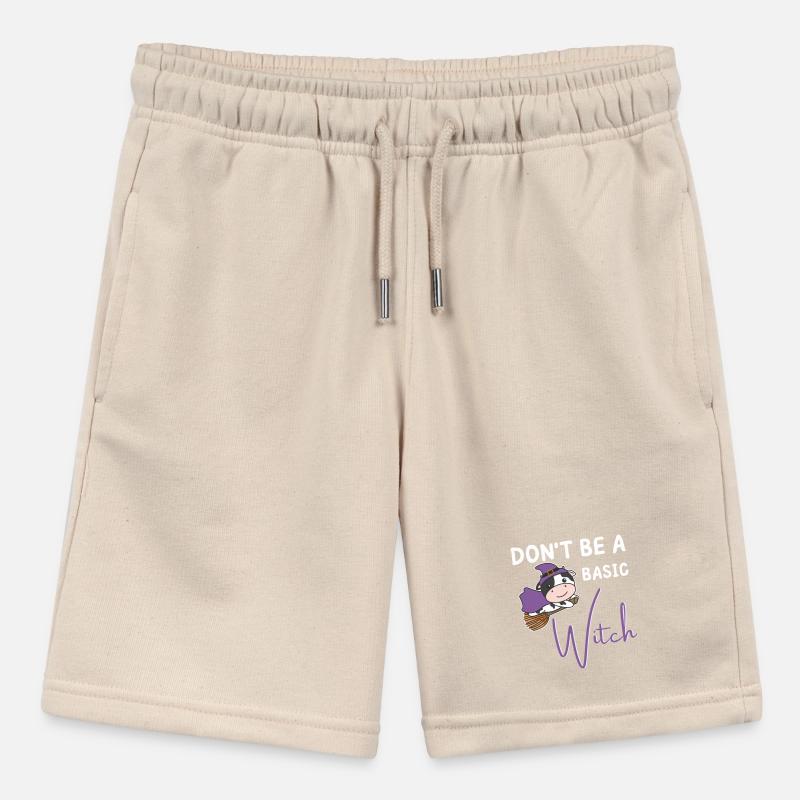 Cow Halloween Witch Witches don't be a basic witch Stanley/Stella MINI BOLTER Organic Teen Jogging Shorts