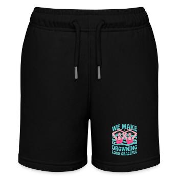 Synchronschwimmen Kunstschwimmen Wassersport - Stanley/Stella Teenager Bio-Joggingshorts MINI BOLTER - Schwarz - Vorne