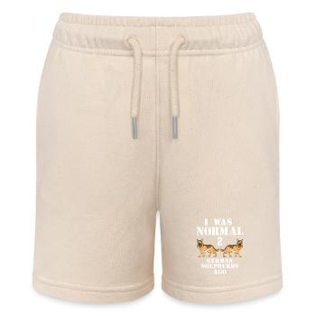 Humorvolles Meme-Design für den Deutschen Schäferhund - Stanley/Stella Teenager Bio-Joggingshorts MINI BOLTER - Natur - Vorne