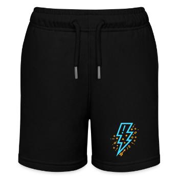 Blitz mit jungem und kraftvollem Stil - Stanley/Stella Teenager Bio-Joggingshorts MINI BOLTER - Schwarz - Vorne
