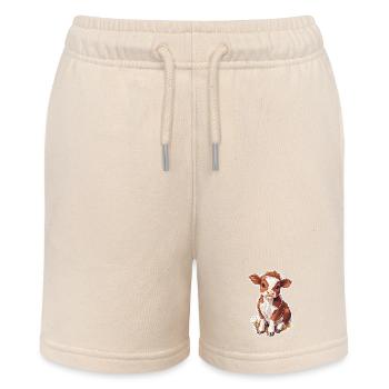 Cow - Stanley/Stella MINI BOLTER Organic Teen Jogging Shorts - soft Ecru - Front