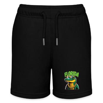 Florida Alligator - Stanley/Stella MINI BOLTER Organic Teen Jogging Shorts - black - Front