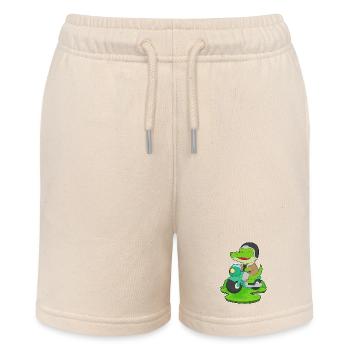 Krokodil Motorroller - Stanley/Stella Teenager Bio-Joggingshorts MINI BOLTER - Natur - Vorne