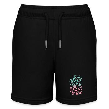 Motif triangulaire - Turquoise Pink - Short bio MINI BOLTER Stanley/Stella Ado - noir - Devant