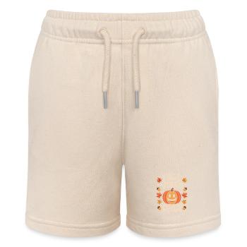 Fall Vibes Only Fall Pumpkin Halloween Mood - Stanley/Stella MINI BOLTER Organic Teen Jogging Shorts - soft Ecru - Front