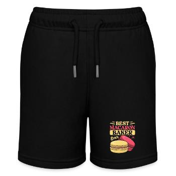 Macaron French Desserts - Stanley/Stella MINI BOLTER Organic Teen Jogging Shorts - black - Front