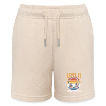 Level 11 Geburtstag Freigeschaltet - Stanley/Stella Teenager Bio-Joggingshorts MINI BOLTER - Natur - Vorne