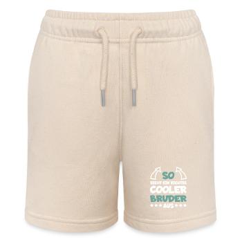 Really Cool Brother Funny Gift - Stanley/Stella MINI BOLTER Organic Teen Jogging Shorts - soft Ecru - Front