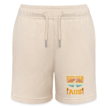 So sieht ein cooler Brunnenbauer aus. - Stanley/Stella Teenager Bio-Joggingshorts MINI BOLTER - Natur - Vorne