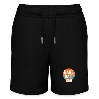 Rage Bait CEO Retro Lustiges Wort - Stanley/Stella Teenager Bio-Joggingshorts MINI BOLTER - Schwarz - Vorne