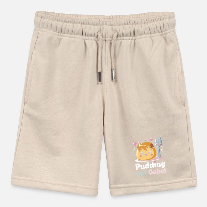 Pudding with fork Stanley/Stella MINI BOLTER Organic Teen Jogging Shorts