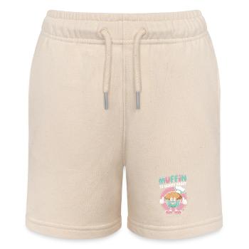 Retro Muffin - Stanley/Stella MINI BOLTER Organic Teen Jogging Shorts - soft Ecru - Front