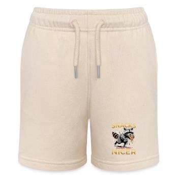 Funny Raccoon - Stanley/Stella Teenager Bio-Joggingshorts MINI BOLTER - Natur - Vorne