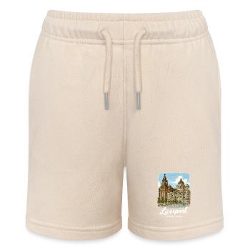 Liverpool England - Stanley/Stella Teenager Bio-Joggingshorts MINI BOLTER - Natur - Vorne