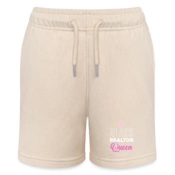 Black Property Queen - Stanley/Stella MINI BOLTER Organic Teen Jogging Shorts - soft Ecru - Front