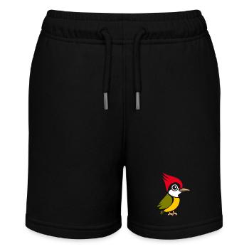 woodpecker - Stanley/Stella MINI BOLTER Organic Teen Jogging Shorts - black - Front