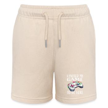 Ich pausierte mein Spiel Controller - Stanley/Stella Teenager Bio-Joggingshorts MINI BOLTER - Natur - Vorne