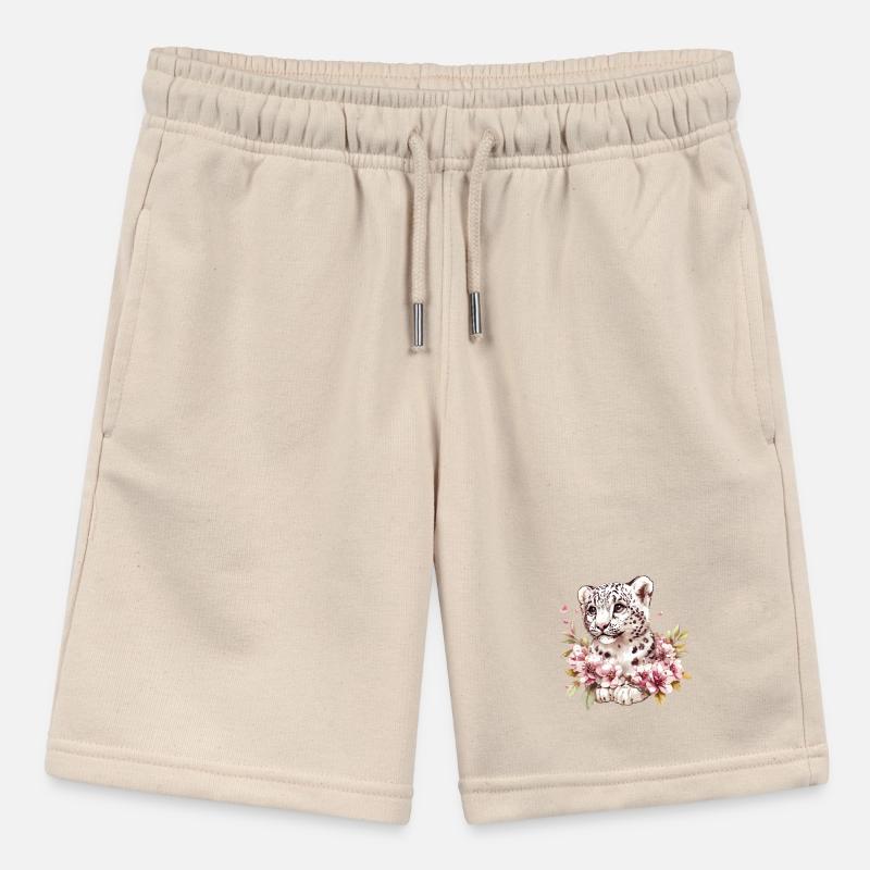 Petit léopard avec couronne de fleurs Short bio MINI BOLTER Stanley/Stella Ado