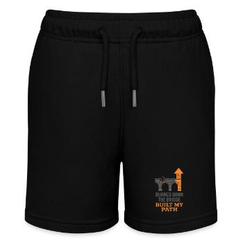 Startup-gründer Survivor Burnout Recover - Stanley/Stella Teenager Bio-Joggingshorts MINI BOLTER - Schwarz - Vorne