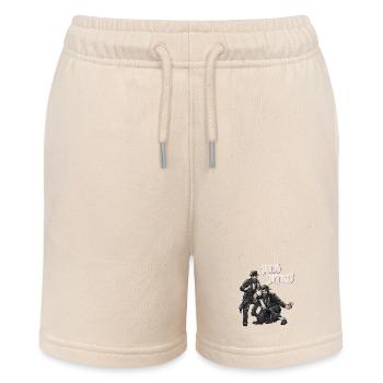 Jew Jitsu Jewish Costume Martial Arts Rabbi - Stanley/Stella MINI BOLTER Organic Teen Jogging Shorts - soft Ecru - Front