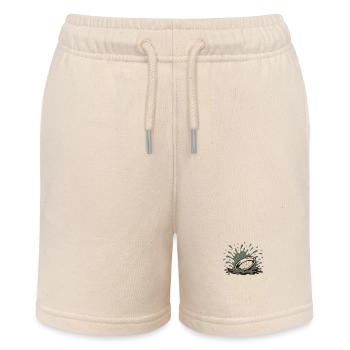 Goldwaschen Hobby Geschenk Creek Pan - Stanley/Stella Teenager Bio-Joggingshorts MINI BOLTER - Natur - Vorne