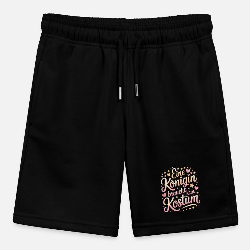 Queen doesn't need a costume disguise carnival Stanley/Stella MINI BOLTER Organic Teen Jogging Shorts