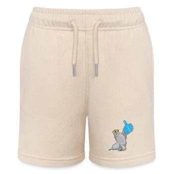 Seehund Daumen hoch - Stanley/Stella Teenager Bio-Joggingshorts MINI BOLTER - Natur - Vorne