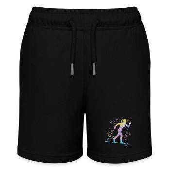 Cross-country skiing Cross-country skiing - Stanley/Stella MINI BOLTER Organic Teen Jogging Shorts - black - Front