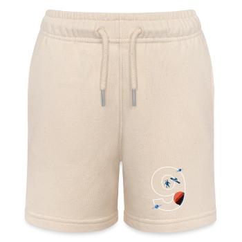 9. Geburtstag Weltraum Astronaut - Stanley/Stella Teenager Bio-Joggingshorts MINI BOLTER - Natur - Vorne