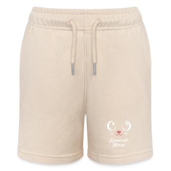 Karnevals Mieze | Big Face Kostüm Verkleidung - Stanley/Stella Teenager Bio-Joggingshorts MINI BOLTER - Natur - Vorne