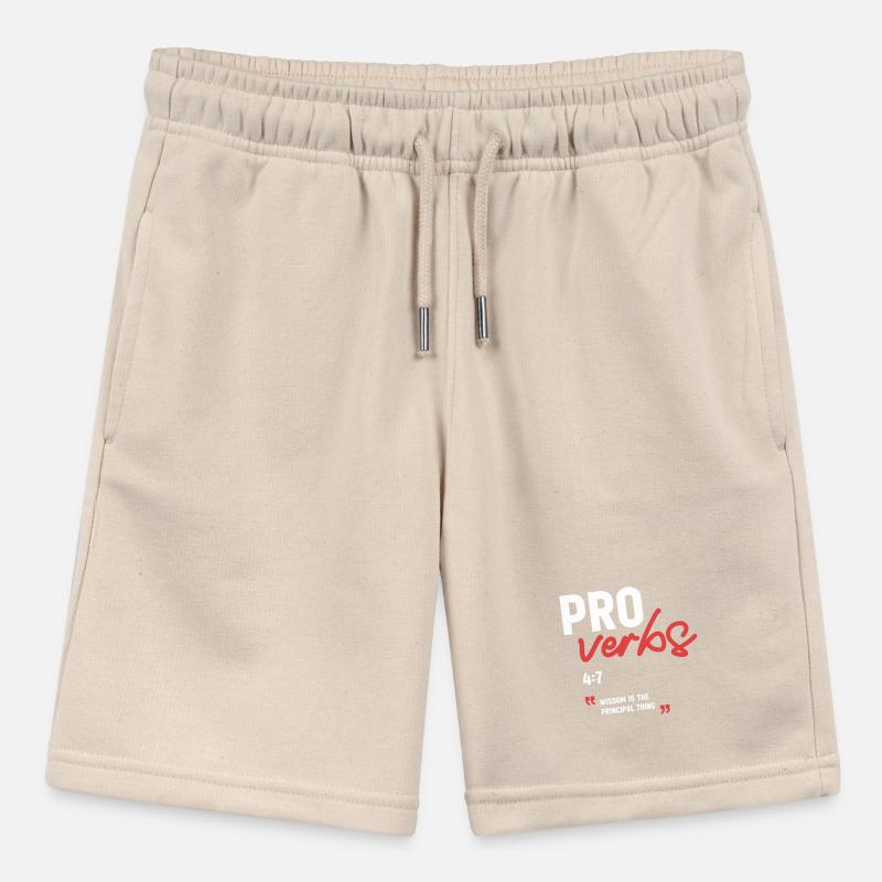 Wisdom Is the Principal Thing Proverbs 4:7 Bible  Stanley/Stella MINI BOLTER Organic Teen Jogging Shorts