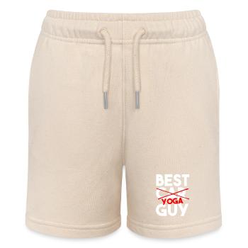 Bester Yoga-Typ lustiger männlicher Yogi-Workout-Shirt - Stanley/Stella Teenager Bio-Joggingshorts MINI BOLTER - Natur - Vorne