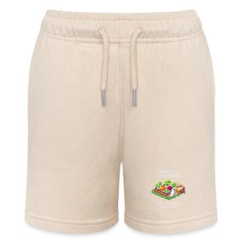 Erntezeit Bonus aktiv | Ernte & Selbstversorgung - Stanley/Stella Teenager Bio-Joggingshorts MINI BOLTER - Natur - Vorne