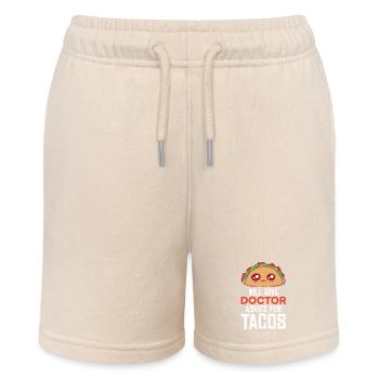 Taco Doctor: Advice with Spice - Stanley/Stella MINI BOLTER Organic Teen Jogging Shorts - soft Ecru - Front