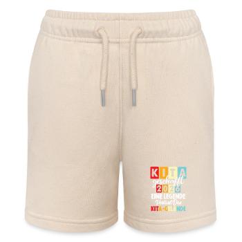 Daycare center made in 2026 A legend leaves the - Stanley/Stella MINI BOLTER Organic Teen Jogging Shorts - soft Ecru - Front