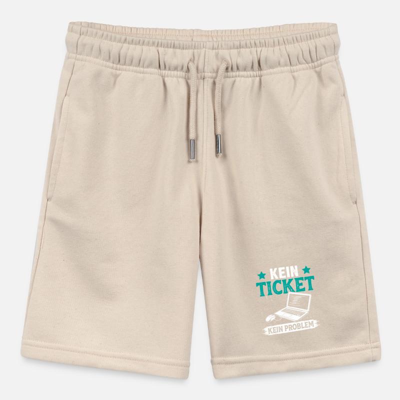 Ordinateur de nerd PAS DE TICKET PAS DE PROBLÈME DRÔLE Short bio MINI BOLTER Stanley/Stella Ado