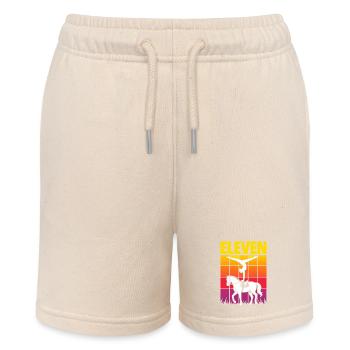 Eleven Equestrian Vaulting Voltigieren - Stanley/Stella Teenager Bio-Joggingshorts MINI BOLTER - Natur - Vorne