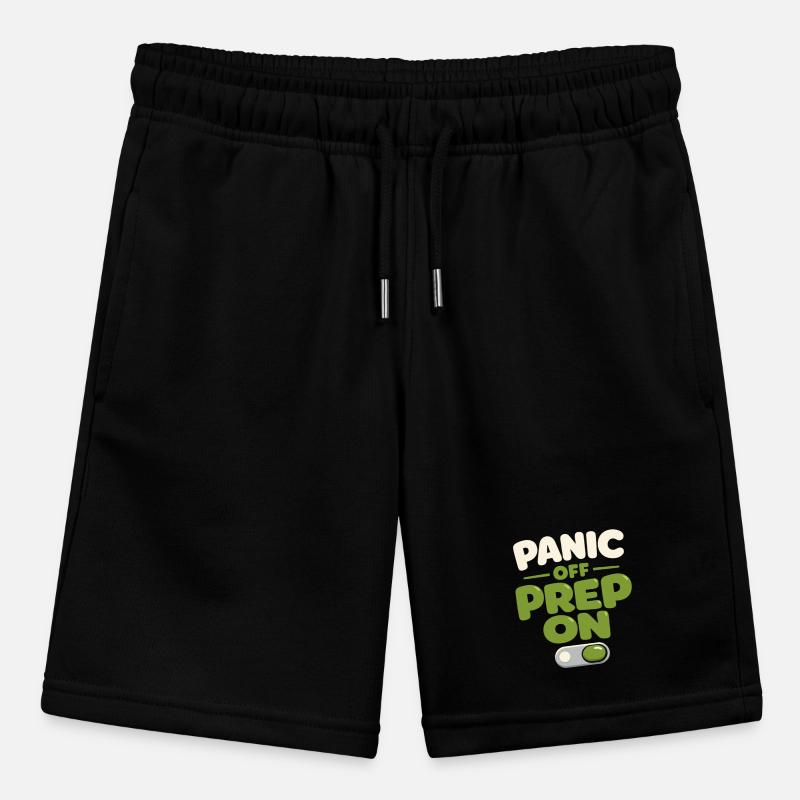 Calmness beats panic, lifestyle, Stanley/Stella MINI BOLTER Organic Teen Jogging Shorts