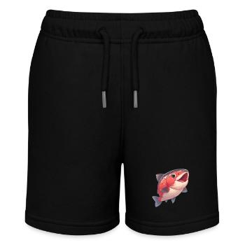 Lachse Lachs - Stanley/Stella Teenager Bio-Joggingshorts MINI BOLTER - Schwarz - Vorne