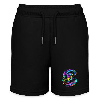 Radfahrer - Stanley/Stella Teenager Bio-Joggingshorts MINI BOLTER - Schwarz - Vorne