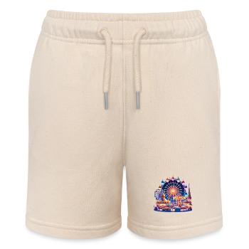 Festival of Lights Carousel - Stanley/Stella MINI BOLTER Organic Teen Jogging Shorts - soft Ecru - Front