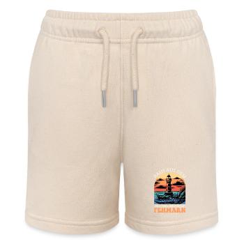 Baltic Sea holiday GET AWAY FROM EVERYDAY LIFE OFF TO FEHMARN - Stanley/Stella MINI BOLTER Organic Teen Jogging Shorts - soft Ecru - Front