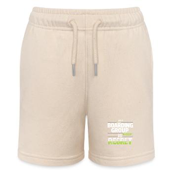Reiseangst-humor, Flughafen-chaos, Fliegen Ist - Stanley/Stella Teenager Bio-Joggingshorts MINI BOLTER - Natur - Vorne