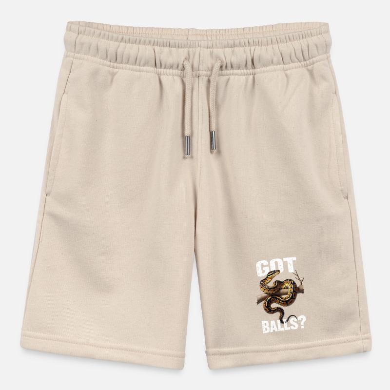 Königspython Schlangen Liebhaber Terrarium Python Stanley/Stella Teenager Bio-Joggingshorts MINI BOLTER