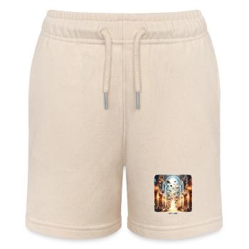 Library Magic: Flying Books - Stanley/Stella MINI BOLTER Organic Teen Jogging Shorts - soft Ecru - Front