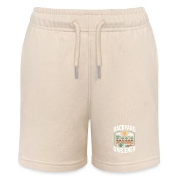 Backyard Gardener Garten Gärtner - Stanley/Stella Teenager Bio-Joggingshorts MINI BOLTER - Natur - Vorne