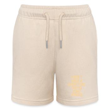 Kein kurzer Zündschnur, lange Worte - Stanley/Stella Teenager Bio-Joggingshorts MINI BOLTER - Natur - Vorne