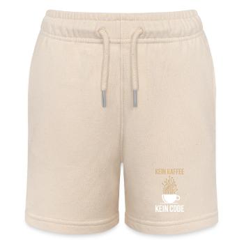 No Coffee No Code Programmer Computer Scientist - Stanley/Stella MINI BOLTER Organic Teen Jogging Shorts - soft Ecru - Front